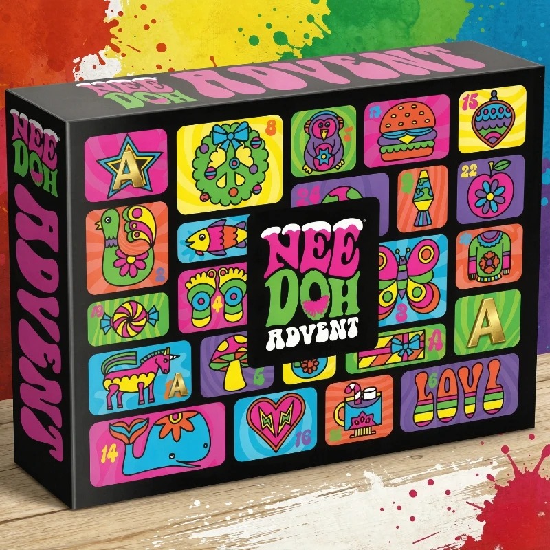 Advent Calendar Gift - 2026년 NeeDoh 어드벤트 캘린더, 3D PVC