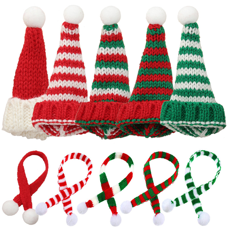 Santa Hat Plush - 사랑스러운 인형 스카프 모자 미니 크리스마스