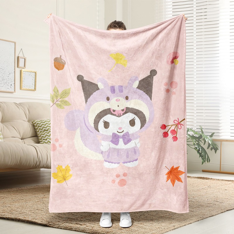 Christmas Throw Blanket - 산리오 블랭킷 쿠로미 가을 테마의 포근한