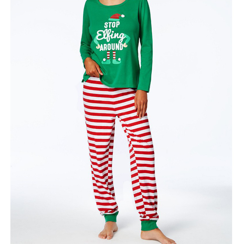 Elf Costume Christmas - 크리스마스 커플 매칭 파자마 세트 여성