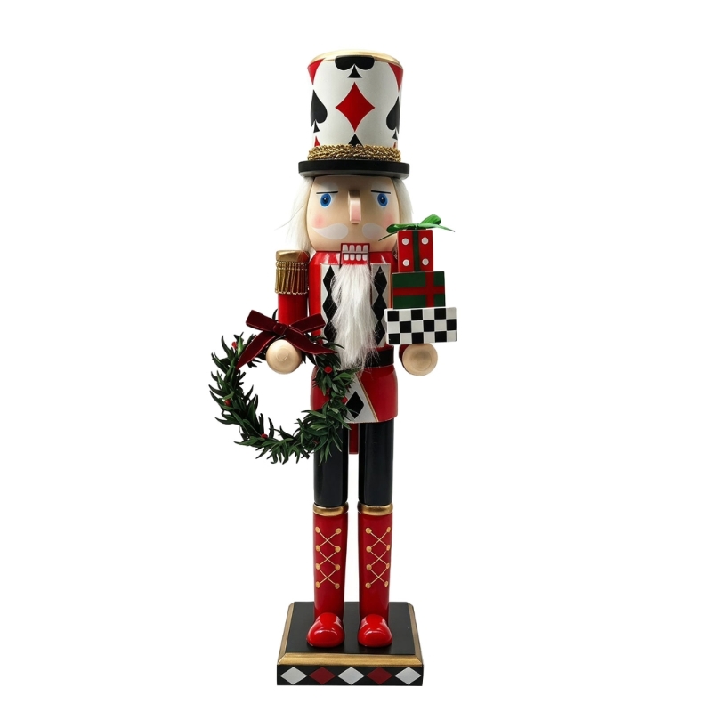 Nutcracker Figurine - 92MF 크리스마스 포커 테마 호두까기 인형