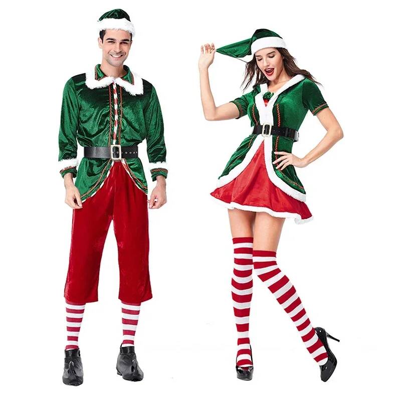 산타클로스 코스프레 의상 크리스마스 그린 크리스마스 엘 - Elf Costume Christmas 리뷰 및 가격