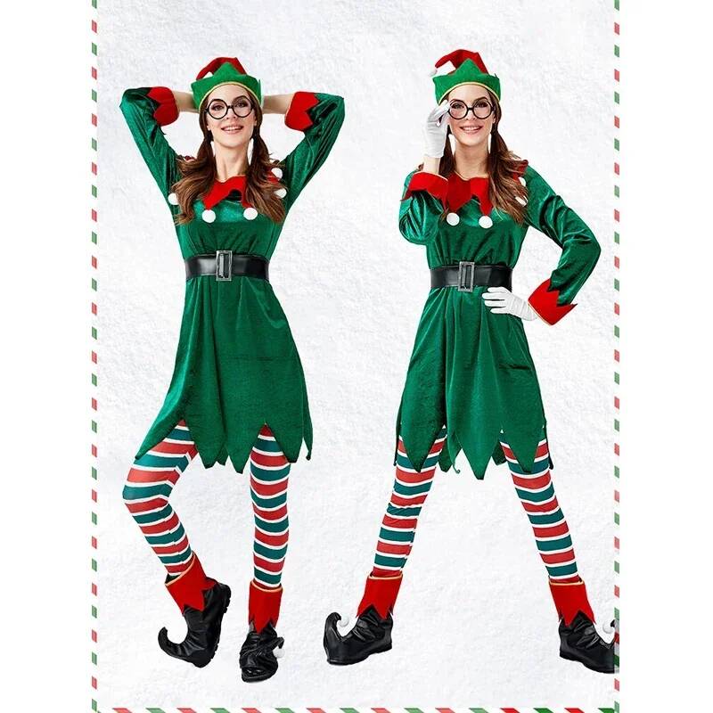 산타클로스 코스프레 의상 크리스마스 그린 크리스마스 엘 - Elf Costume Christmas 리뷰 및 가격