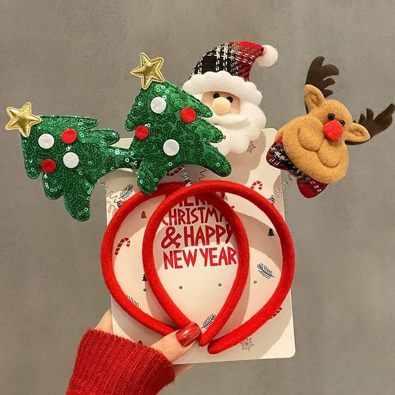 1~10개 세트 크리스마스 헤어밴드, 눈사람, 순록 뿔 - Reindeer Antlers Headband 리뷰 및 가격
