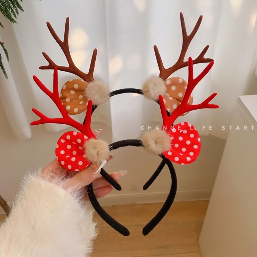 패션 반짝이는 크리스마스 헤어밴드 엘크 볼 사슴 뿔 헤 - Reindeer Antlers Headband 리뷰 및 가격
