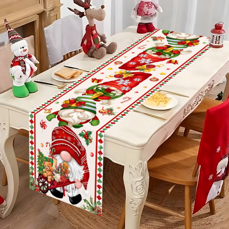 크리스마스 테이블 러너 얼굴 없는 노움 테이블 플래그  - Christmas Table Runner 리뷰 및 가격
