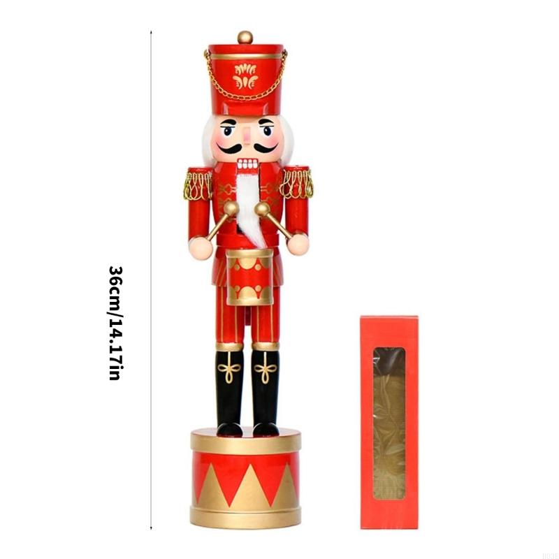 36Cm 나무 호두까기 인형 드럼 군인 입상 크리스마스 - Nutcracker Figurine 리뷰 및 가격