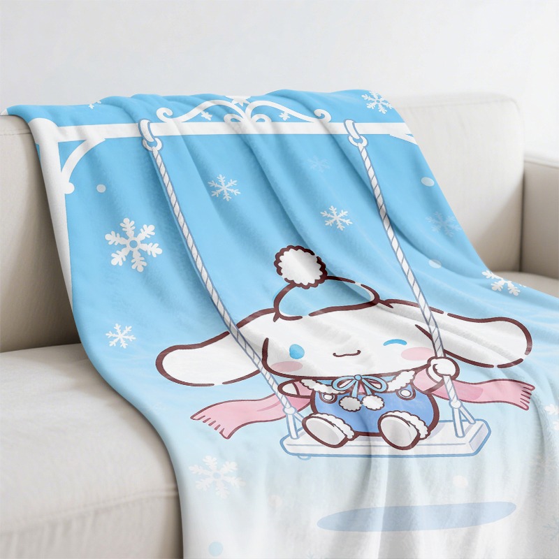 산리오 담요 시나모롤 겨울 스윙 플러시 담요, 눈송이  - Christmas Throw Blanket 리뷰 및 가격