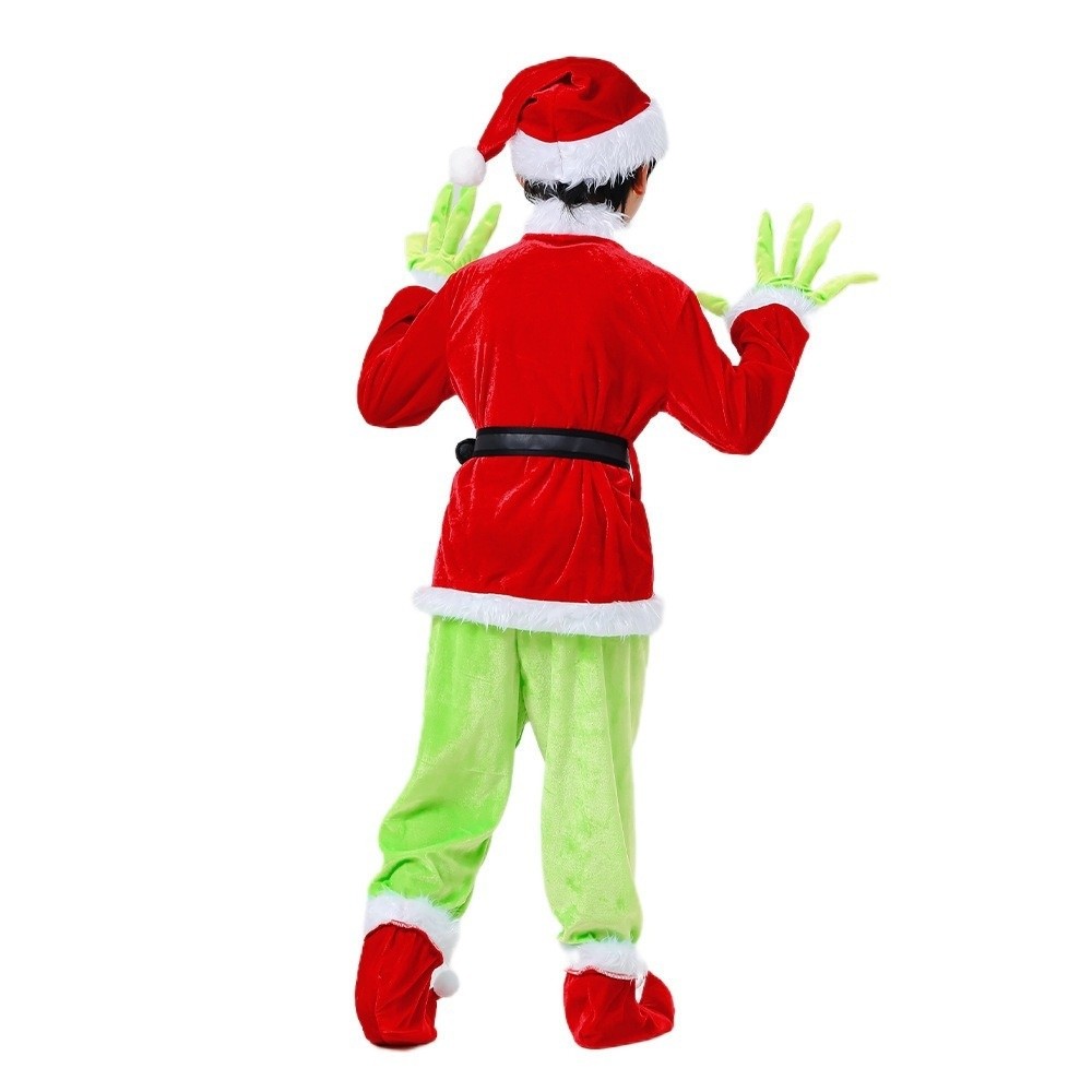 새로운 녹색 모피 동물 메리 크리스마스 의상 세트 멋진 - Elf Costume Christmas 리뷰 및 가격