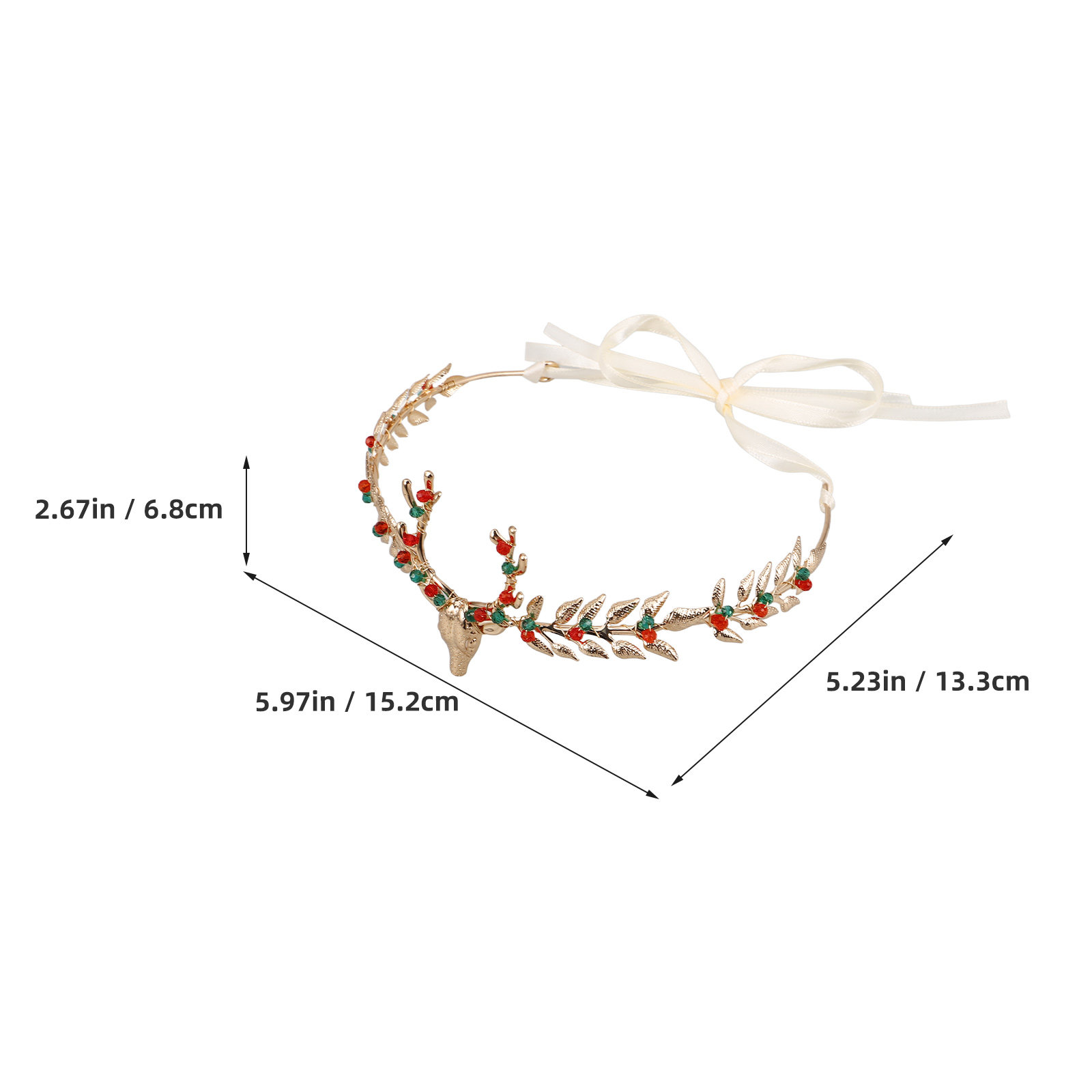 크리스마스 순록 머리띠 우아한 사슴뿔 휴일 파티 액세서 - Reindeer Antlers Headband 리뷰 및 가격