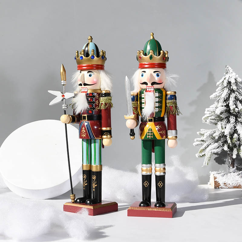 30CM 나무 호두까기 인형 병사 빈티지 크리스마스 장 - Nutcracker Figurine 리뷰 및 가격