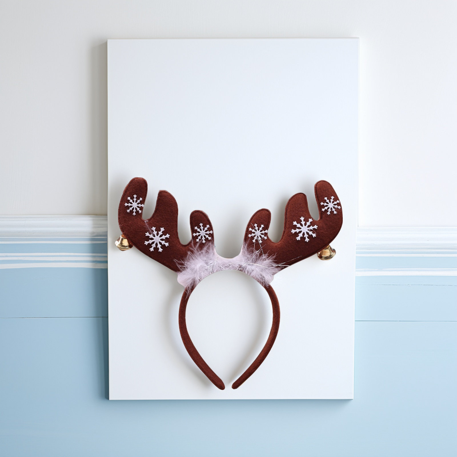 2Pcs 순록 뿔 머리띠 카키 크리스마스 파티 벨 헤어 - Reindeer Antlers Headband 리뷰 및 가격