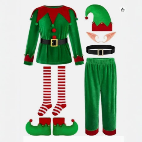 크리스마스 남녀 어린이 의상 키즈 엘프 크리스마스 재미 - Elf Costume Christmas 리뷰 및 가격