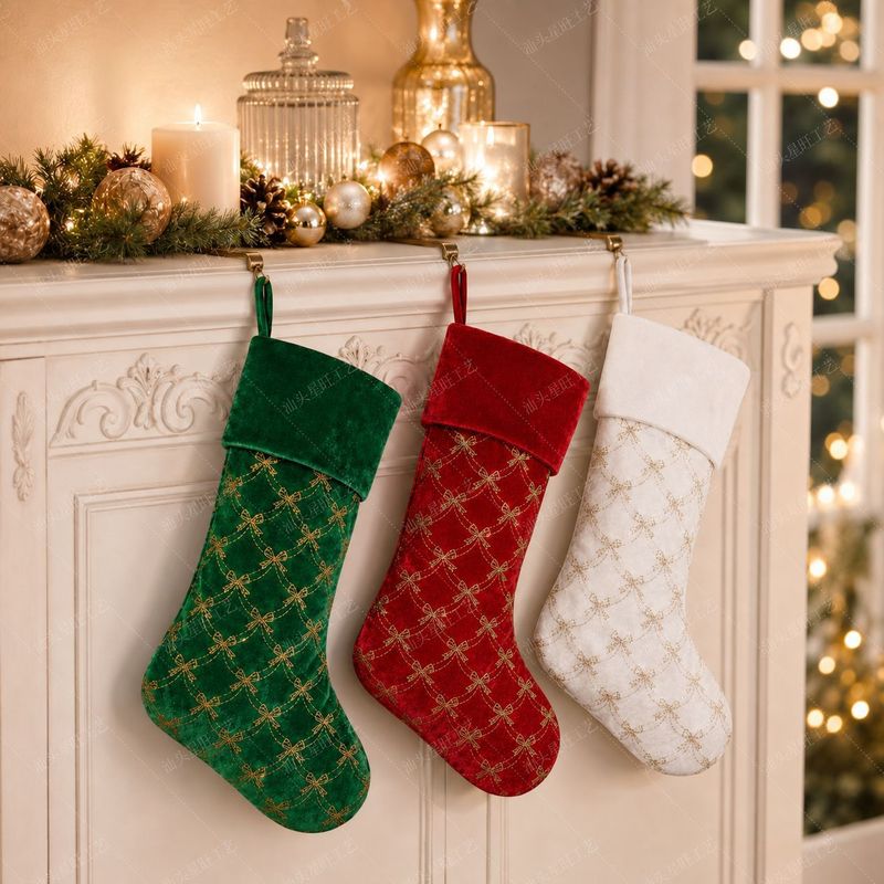 새로운 크리스마스 양말 장식품, 크리스마스 트리 장식, - Christmas Stocking Hanging 리뷰 및 가격