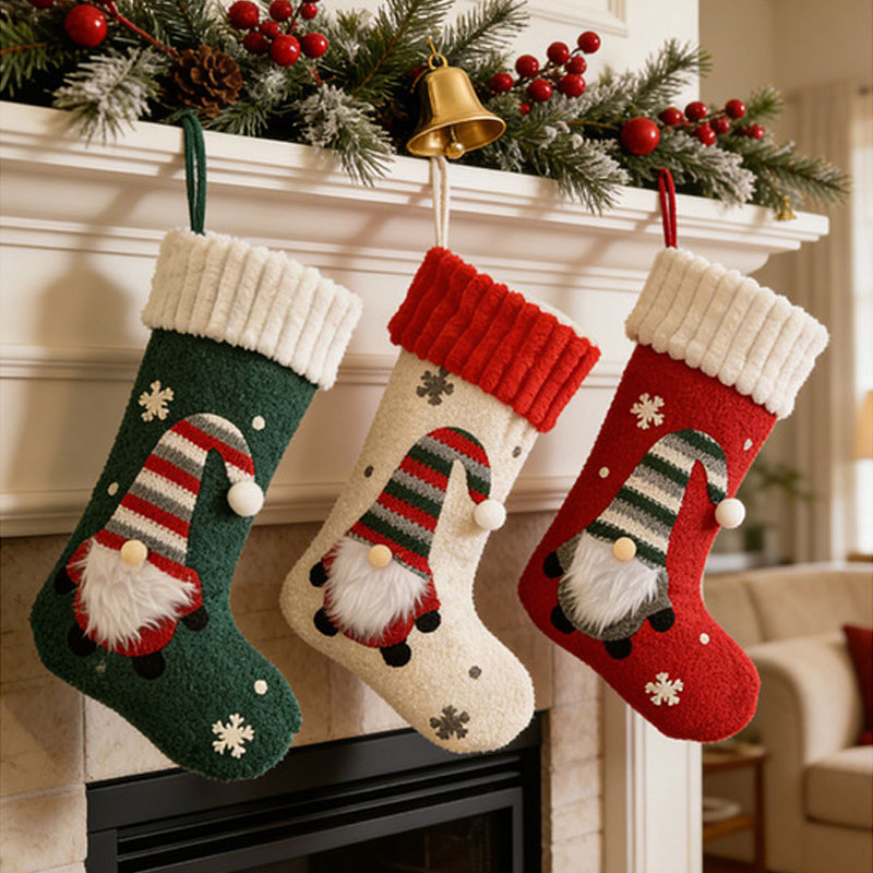 새로운 플러시 크리스마스 스토킹 장식품, 크리스마스 선 - Christmas Stocking Hanging 리뷰 및 가격